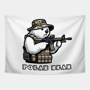 Tactical Polar Bear Tapestry