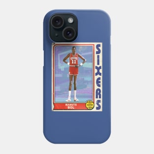 MANUTE BOL Retro Style 90s Basketball Card Phone Case