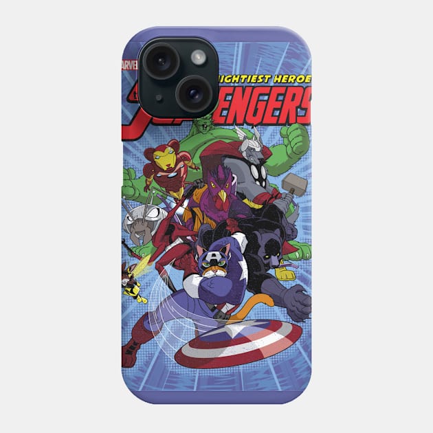 The Mighty ScAvengers Phone Case by ThirteenthFloor