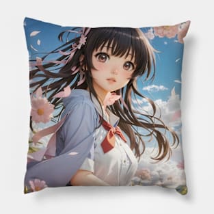 Enchanting Japanese Beauty VI Pillow