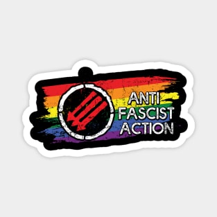 Vintage LGBT Pride Antifascist Action Gift Magnet