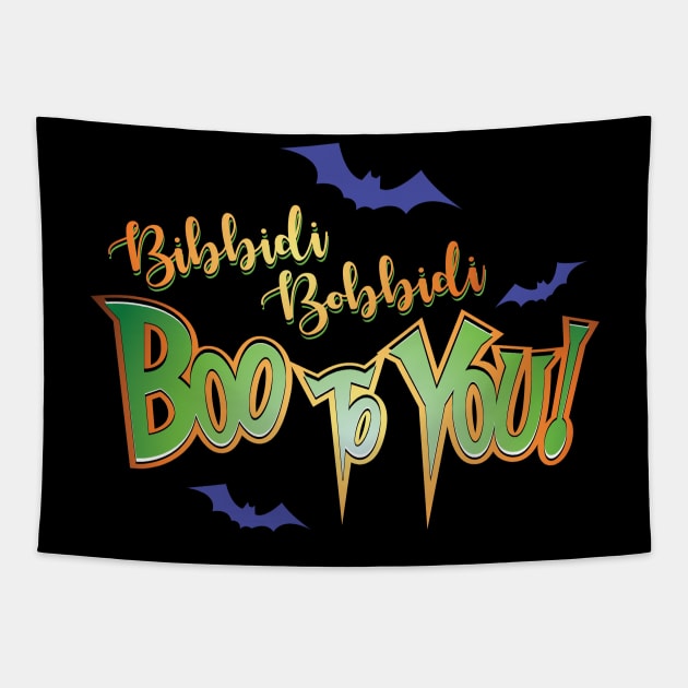 Bibbidi Bobbidi BOO TO YOU! Tapestry by VirGigiBurns