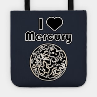 Electric Solar System I Love Mercury Tote