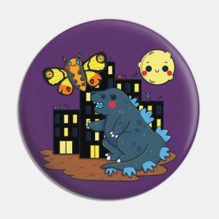 Godzilla vs Mothra Pin