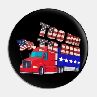 Too Big To Rig 2024 USA Pin