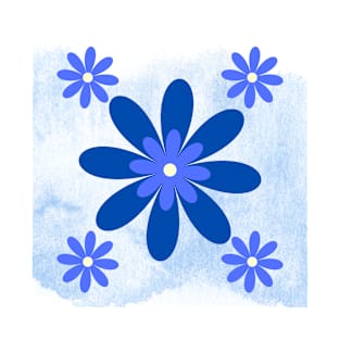 Blue flower T-Shirt