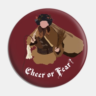 Dwight Schrute Cheer or Fear Belsnickel Art – The Office (white text) Pin