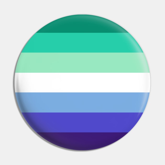 Gay Men Pride Flag Pin by Scar