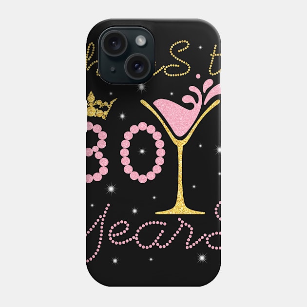 Nana Mommy Aunt Sister Wife Drinking Wine Cheers To 70 Years Happy Birthday To Me You Phone Case by bakhanh123