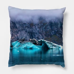 Blue iceberg Pillow