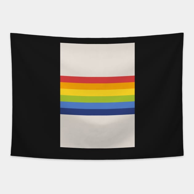 Retro Rainbow Stripe Tapestry by Blue-Banana