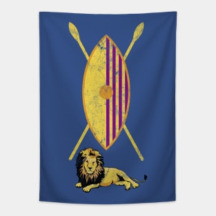 Buganda / Faded Vintage Style Flag Tapestry