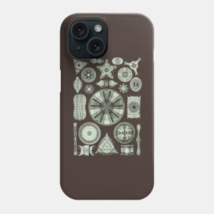 Ernst Haeckel Diatoms Olive Green Phone Case