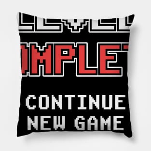 Level Complete Geburtstag 10 18 20 30 Jahre Gamer Pillow