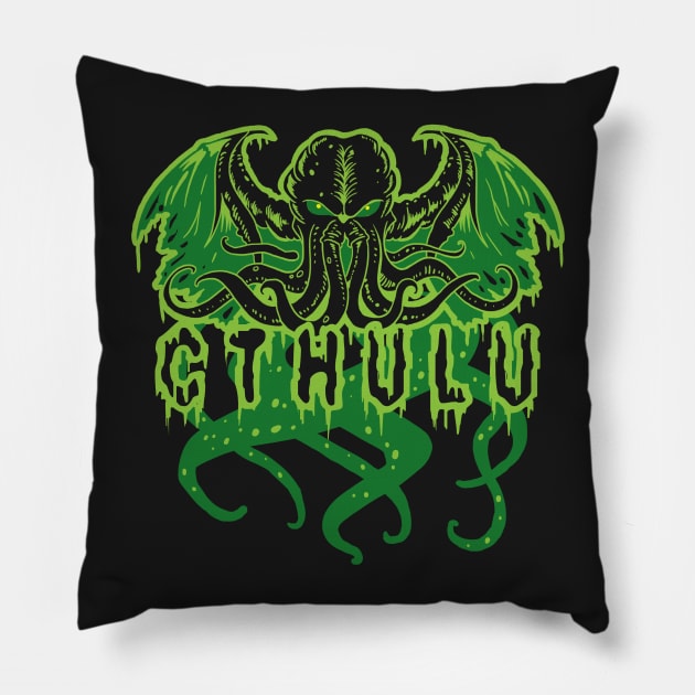 Cthulu, spread your wings! Pillow by spookyruthy