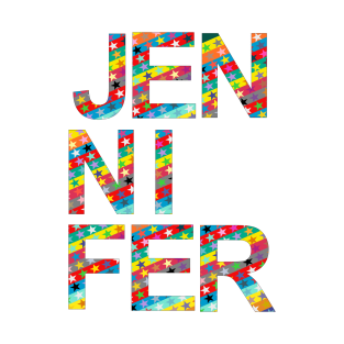 Jennifer, name, typography T-Shirt