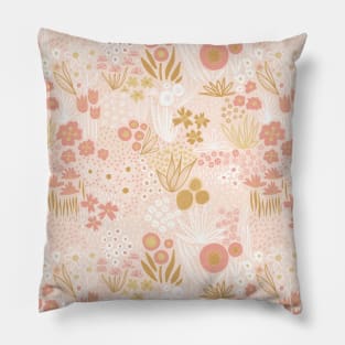 Calming Flowers And Herbs Meadow Pillow