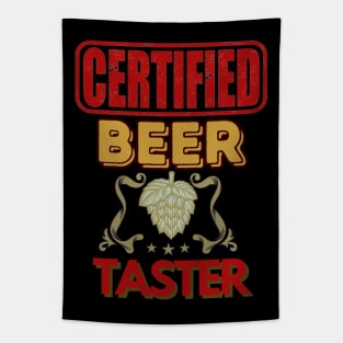 Certified Beer Taster - Funny Beer Tapestry