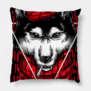 Red Dog Pillow