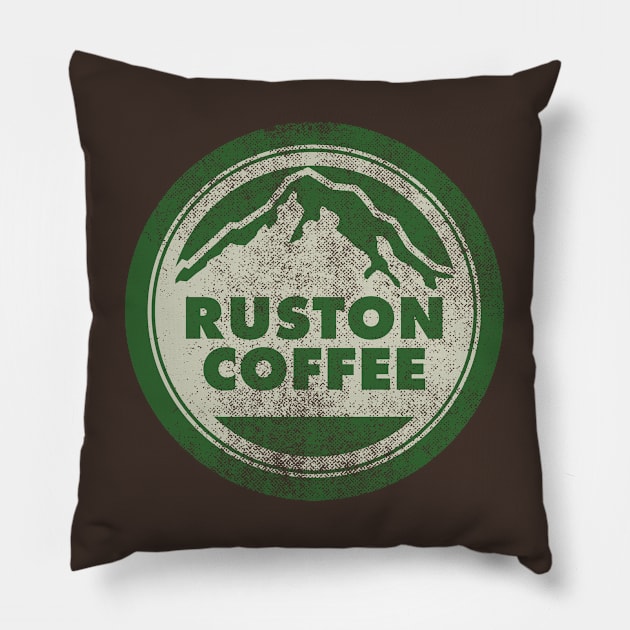 Ruston Coffee Pillow by DCLawrenceUK