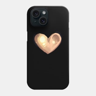 Golden heart Phone Case