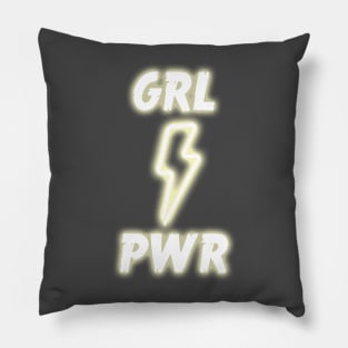 GRL PWR Neon Pillow