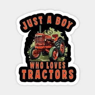 Farm Vehicle Country Life Boy who loves tractors Truck Boy Magnet