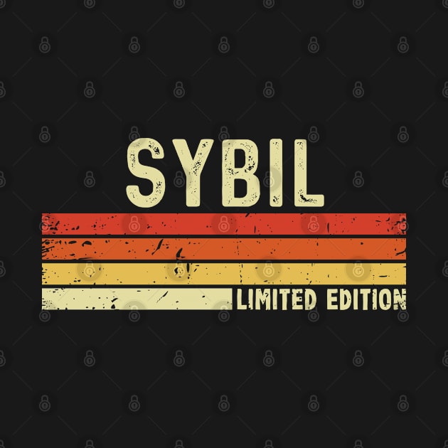 Sybil Name Vintage Retro Limited Edition Gift by CoolDesignsDz