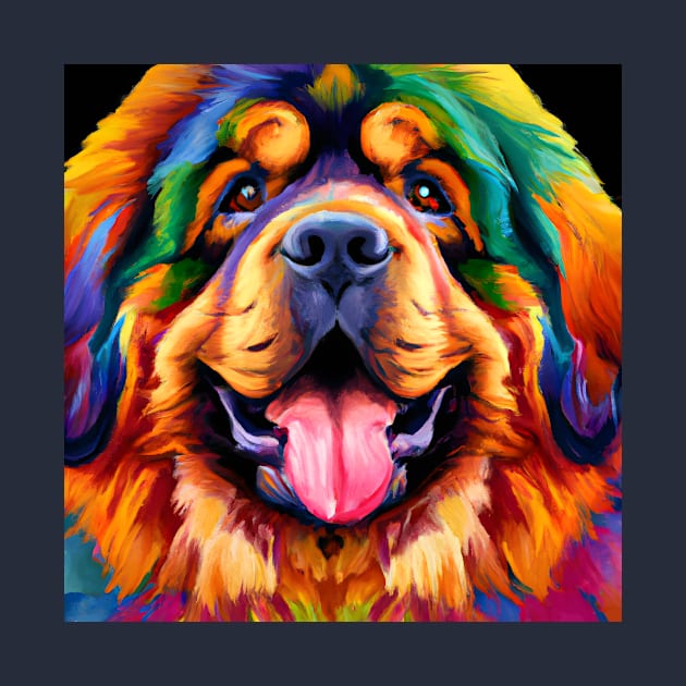 Fluffy Tibetan Mastiff Artwork by Furrban