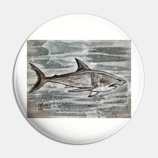 Fierce Shark Grunge Pin