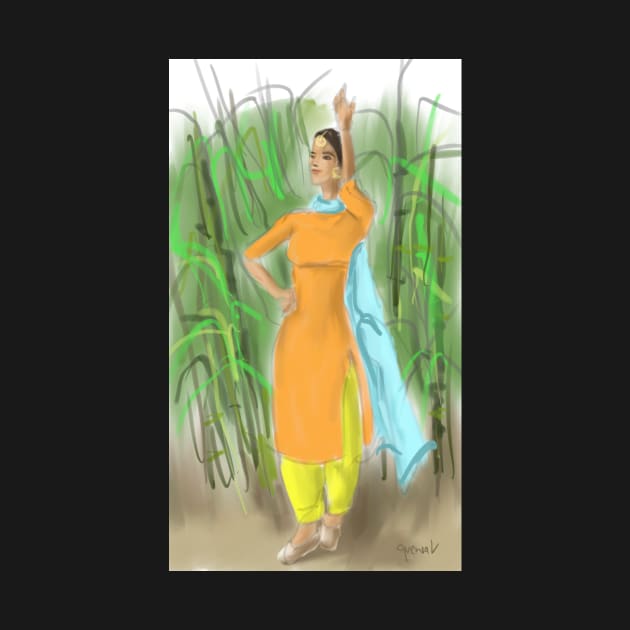 Punjabi Pind Girl by sukhpalgrewal