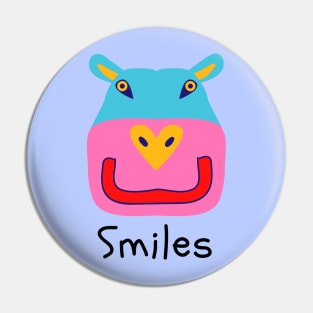 hippo smiles Pin