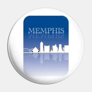 Memphis Skyline Circle Pin