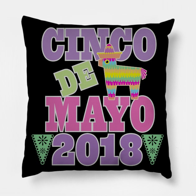 Cinco De Mayo Pinata 2020 Pillow by teudasfemales