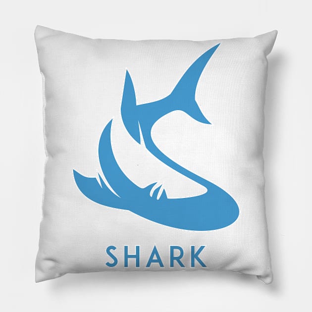 shark Pillow by Logisstudio