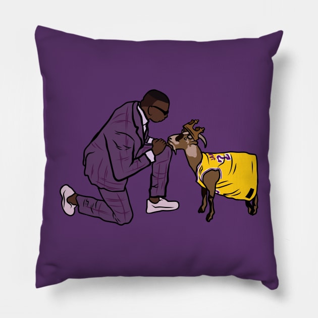 Shannon and His GOAT Pillow by rattraptees