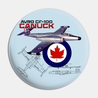 Canadian Avro CF-100 Canuck (light) Pin