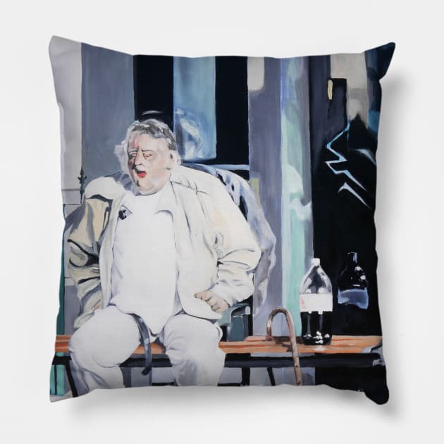 Sunday Morning Reflection - East Sydney Pillow by Lunatic Painter