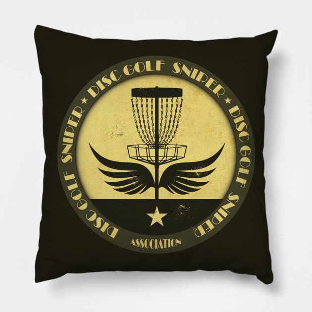 Disc Golf Sniper Wings Pillow by CTShirts