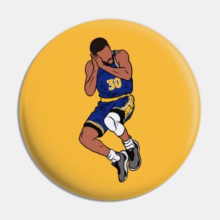 Stephen Curry Jumping Celebration Pin