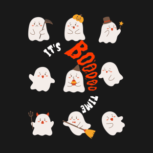 It's Boo Time Shirt, Funny T-Shirt, Cute Ghosts Tee, Halloween Gift Ideas T-Shirt