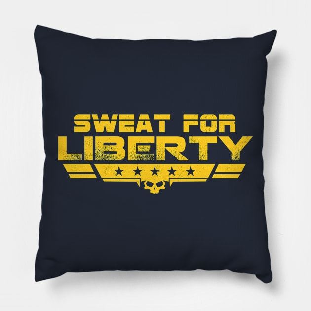 Sweat For Liberty Pillow by Andreeastore  