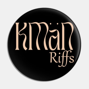 KMaNriffs - The Anchoret logo stand alone Pin