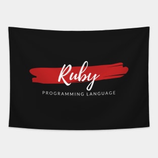 Ruby Programming Language Paint Smear Tapestry