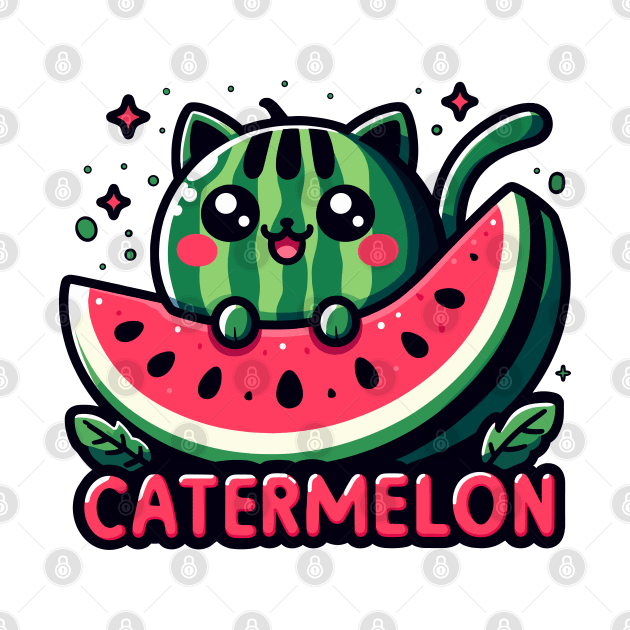 Catermelon Fruity Watermelon Cat by SubtleSplit