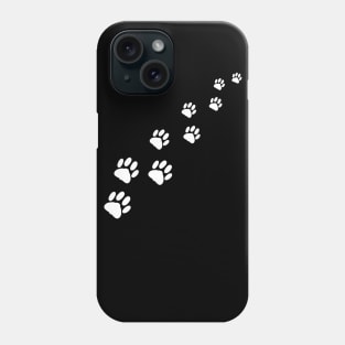 Little animal tracks - white Phone Case