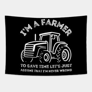 Farmer Never Wrong Tapestry