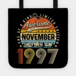 Awesome Since November 1997 Vintage 26th Birthday Tote