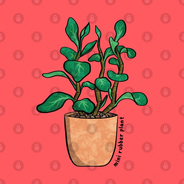 Mini Rubber Plant by Sepheria