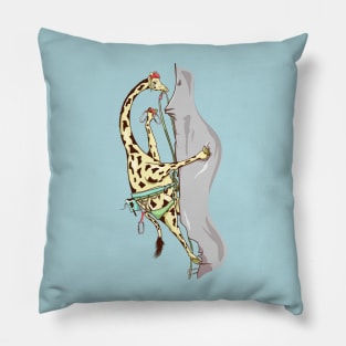 Giraffe Rock climbing Pillow